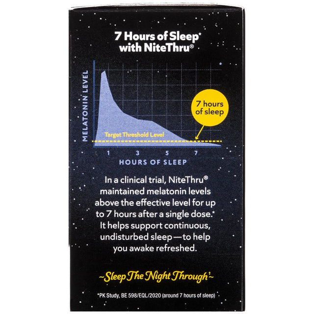 Nitethru Advanced Sleep Aid, Melatonin Dietary Supplement, 30 Capsules