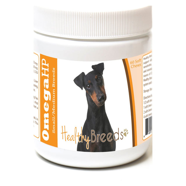 Healthy Breeds Manchester Terrier Omega HP Fatty Acid Skin and Coat Support Soft Chews