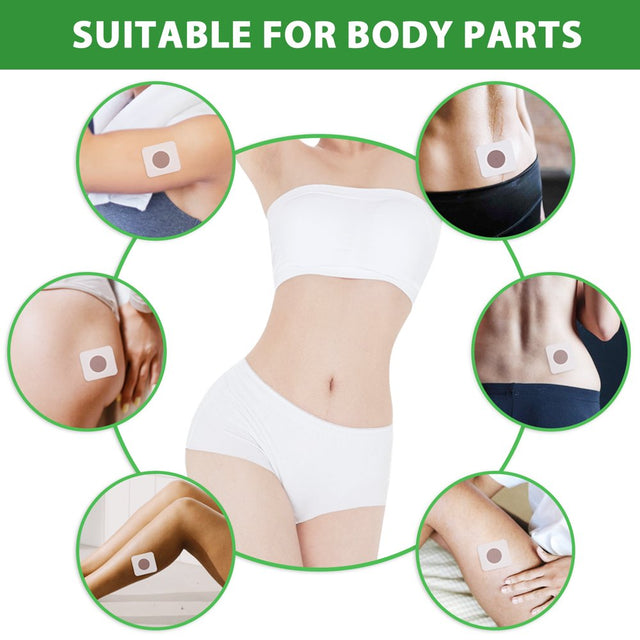 Orientleaf 30 Pcs Slim Patch, Herbal Slimming Navel Stick Slim Patch, Quick Slimming Weight Loss Burning Fat Patch for Shaping Waist, Abdomen & Buttock, Boosting Metabolism & Fat Burning