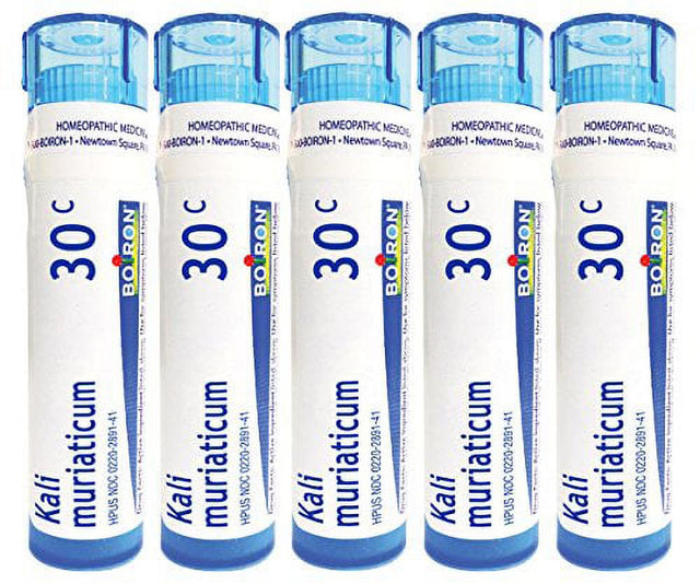 Boiron Kali Muriaticum 30C (Pack of 5), Homeopathic Medicine for Nasal Congestion