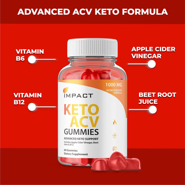 Impactketo Gummies Advanced Formula Impact Gummies plus - Impact Ketoacv Gummies Vegan Gummies Impact Advanced Gummies Max Strength Non GMO, Vitamin B, Beet Root, Pomegranate Ketoacvgummies (60 Count)