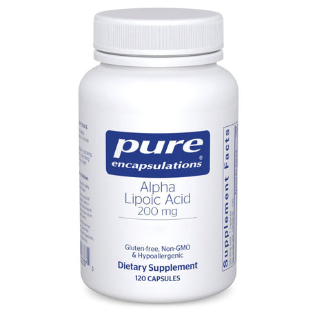 Pure Encapsulations Alpha Lipoic Acid 200 Mg | ALA Supplement for Liver Support, Antioxidants, Nerve and Cardiovascular Health, Free Radicals, and Carbohydrate Support* | 120 Capsules