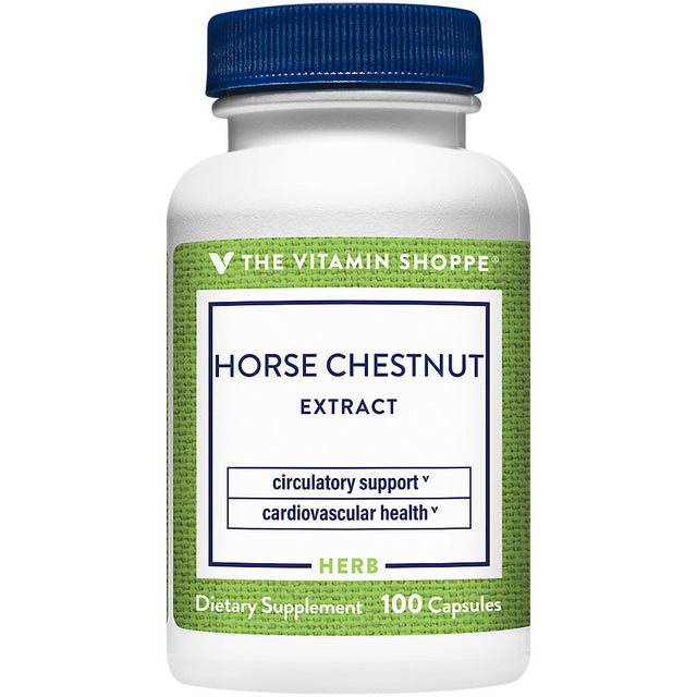 Horse Chestnut Extract 260Mg - Herbal Supplement with 22% Aescin, Supports Vein & Vascular Health (100 Capsules) by the Vitamin Shoppe