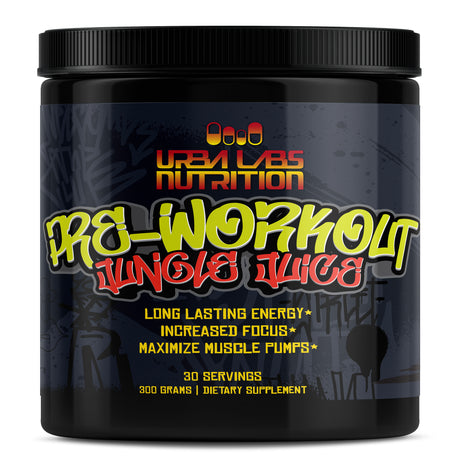 Urbalabs Superstrong Extreme Pre Workout Powder Pump up Beta Alanine, L-Taurine, Caffeine Extreme Energy & Focus, Nitric Oxide & Citrulline for Ultra Pump Jungle Juice