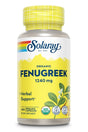 Solaray Organic Fenugreek -- 100 Organic Capsules