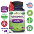 Balincer 100% Natural Resveratrol - 1000Mg per Serving Max Strength (60/120 Capsules) Antioxidant Supplement, Trans-Resveratrol Pills for Heart Health & Pure, Trans Resveratrol & Polyphenols