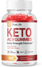 (1 Pack) Pure Life Keto ACV Gummies - Supplement for Weight Loss - Energy & Focus Boosting Dietary Supplements for Weight Management & Metabolism - Fat Burn - 60 Gummies