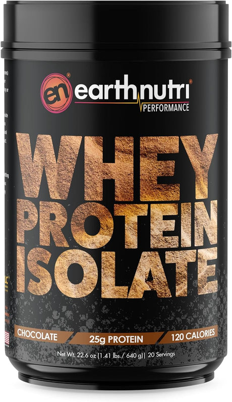 Whey Isolate Protein Powder for Workout and Muscle Growth Support, Non-Gmo and Gluten-Free Whey Protein Isolate Chocolate, Makes 20 Protein Drinks