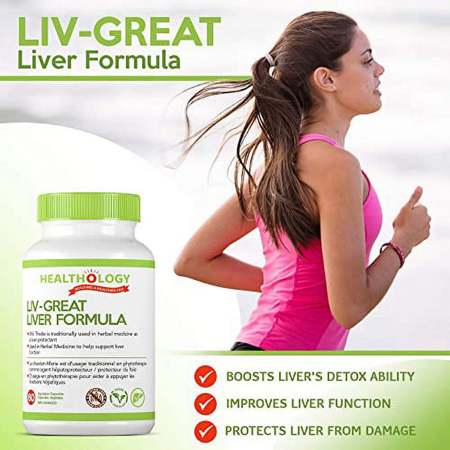 Healthology Liv Great Liver Formula, 60 CT