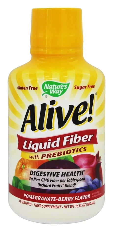 Nature'S Way - Alive! Liquid Fiber with Probiotics - Pomegranate Berry - 16 Fl Oz.