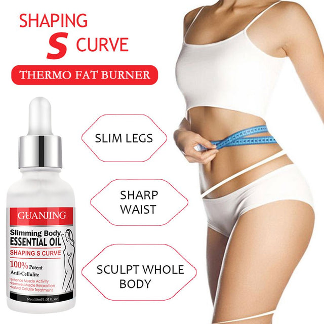 30Ml Waist Fat Slimming Oil Gentle Natural Ingredients Herbal Oil for Fat Burning Body Sculpting