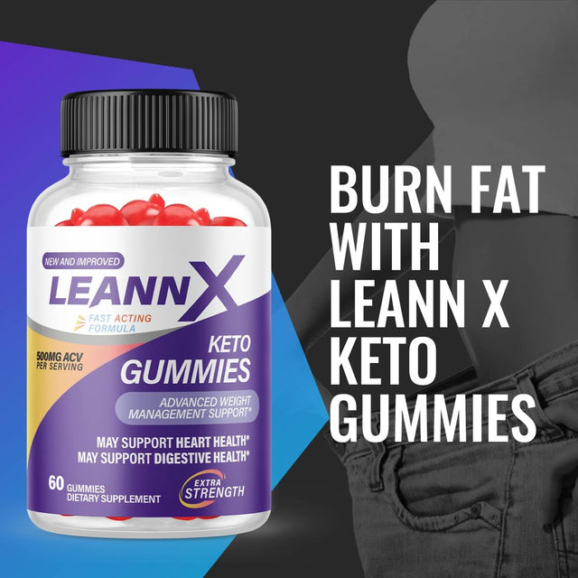 (5 Pack) Leann X Keto ACV Gummies - Supplement for Weight Loss - Energy & Focus Boosting Dietary Supplements for Weight Management & Metabolism - Fat Burn - 300 Gummies