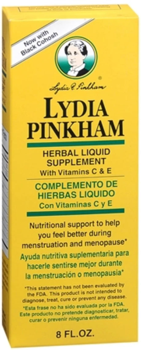 Lydia Pinkham Herbal Liquid Supplement 8 Oz (Pack of 2)