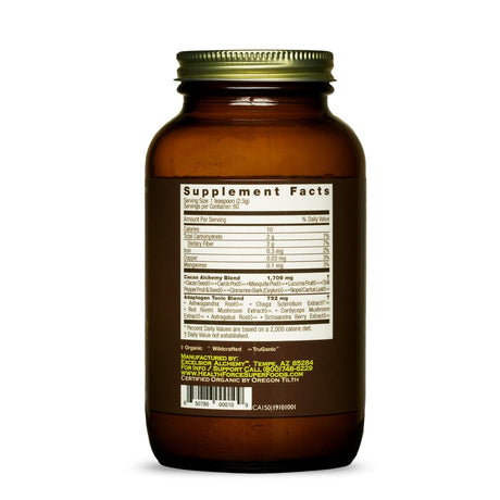 Healthforce Superfoods Cacao Alchemy - 150 Grams - Superfood Adaptogen Tonic - Supports Energy, Endurance & Vitality - Organic, Vegan, Gluten Free - 60 Servings