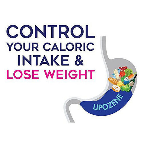 Lipozene Diet Pills - Weight Loss Supplement - Appetite Suppressant and Control - 60 Capsules - No Stimulants No Jitters