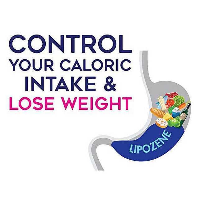 Lipozene Diet Pills - Weight Loss Supplement - Appetite Suppressant and Control - 60 Capsules - No Stimulants No Jitters