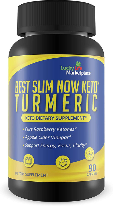 Best Slim Now Keto Turmeric - Keto Friendly Turmeric Supplement - Support Reduced Inflammation & Oxidative Stress - Support Balanced Blood Sugar - Immune Health - 90 Count