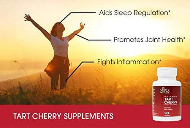 Montmorency Tart Cherry Dietary Supplement 480Mg | 90 Count | Non-Gmo & Gluten Free | Helps Support Joint Health