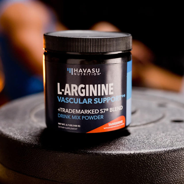 L Arginine Powder | L-Arginine L-Citrulline Organic Beet Root and S7 Plant-Based Ingredients for Pre Workout and Post Workout | Nitric Oxide Supplements for Men & Women | Tangerine L-Arginine Powder