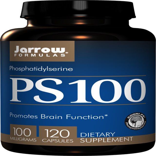 Jarrow Formulas PS100 100 Mg Phosphatidylserine Promotes Brain Function, 120 Capsules