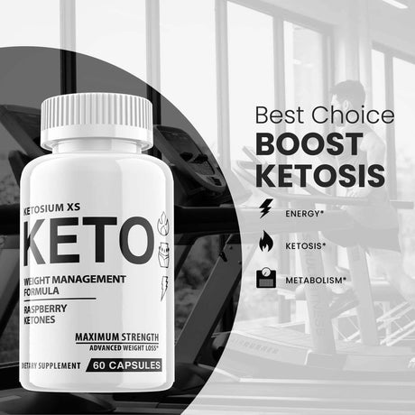 (5 Pack) Ketosium XS Keto - Supplement for Weight Loss - Energy & Focus Boosting Dietary Supplements for Weight Management & Metabolism - Advanced Fat Burn Raspberry Ketones Pills - 300 Capsules