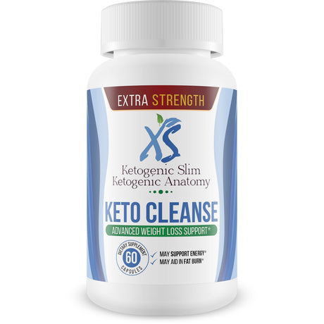 XS Ketogenic Slim Ketogenic Anatomy Keto Cleanse - Advanced Weight Loss Support - Faster Ketosis with a Cleanse - Remove Carb Gunk from Gut That Blocks Ketosis Entry - Keto Weight Loss