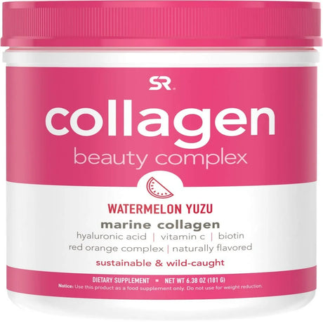 Sports Research Collagen Beauty Complex, Marine Collagen, Watermelon Yuzu, 6.38 Oz (181 G)