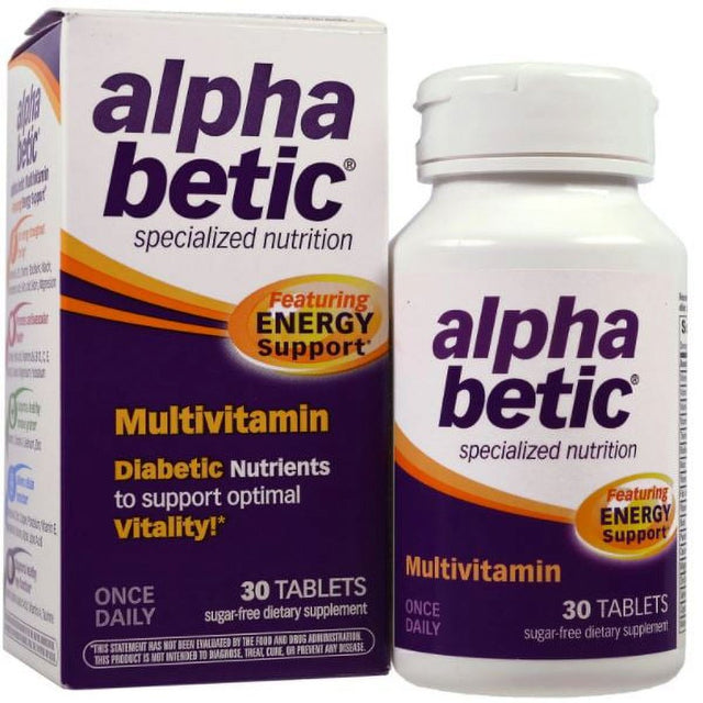 Nature Works Alpha Betic Once-A-Day Multiple Vitamins 30 Tablets Pack of 3