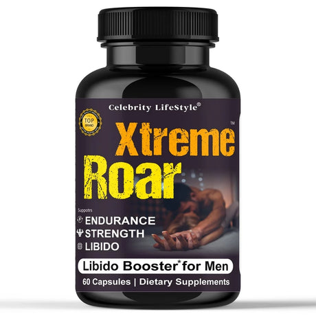 Xtreme Roar Testosterone Booster Vitamin Supplement, Male Enhancing 60 Capsules