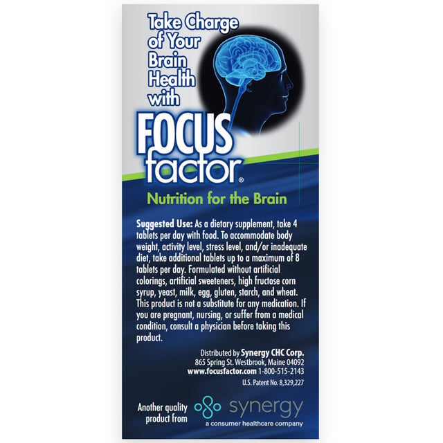 Factor Nutrition Focus Factor Memory Supplement 90 Each