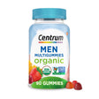 Centrum Men'S Organic Multigummies, Men'S Multivitamin Gummies, Organic Multivitamin for Immune Support, Energy, and Muscle Function - 90 Count