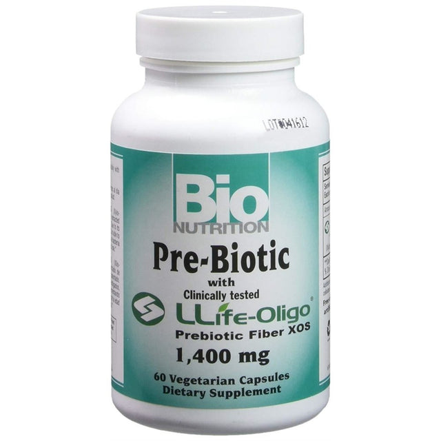 Bio Nutrition Pre-Biotic Life Oligo Veg-Caps 60Ct Fiber XOS Digestive Support