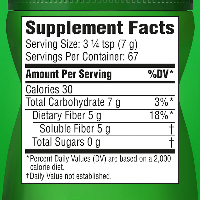 Benefiber Healthy Shape Prebiotic Fiber Supplement Powder for Digestive Health, Daily Fiber Powder - 67 Servings (17.6 Ounces)