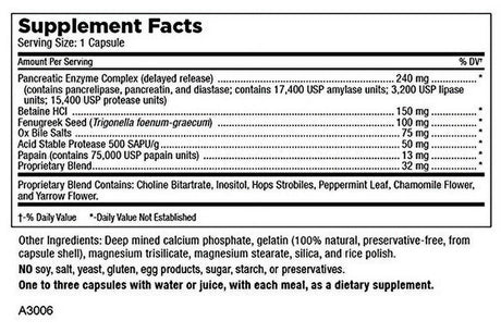 Mt. Angel Vitamins - Super Enzymes +, Fat Digesting Enzymes (200 Capsules)