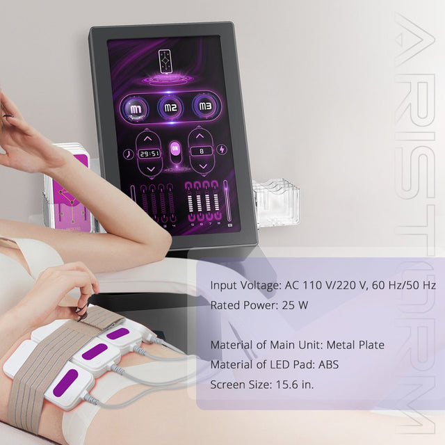 Aristorm LED Laser Lipo Fat Burning Cellulite Removal Body Sculpting Machine, Effective Home Beauty Treatment for Men and Women