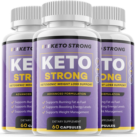 (3 Pack) Keto Strong - Keto Diet Pills - Max Strength - Natural Ketogenic Fat Burner - Advanced Weight Loss & Appetite Suppressant – Diet Pill Boost Energy & Metabolism