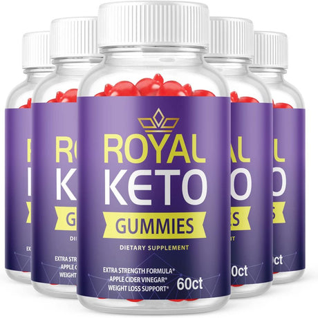 (5 Pack) Royal Keto ACV Gummies - Supplement for Weight Loss - Energy & Focus Boosting Dietary Supplements for Weight Management & Metabolism - Fat Burn - 300 Gummies