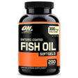 Optimum Nutrition Omega 3 Fish Oil, 300MG, Brain Support Supplement, 200 Softgels (Packaging May Vary)