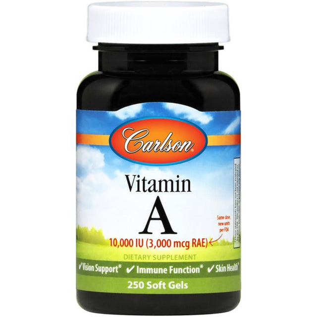 Carlson Labs Vitamin a Softgels, 10,000 IU, 250 Ct