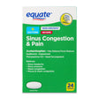 Equate Severe Sinus Congestion & Pain Acetaminophen Caplets 325Mg, 24 Count