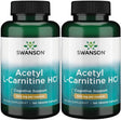 Swanson Amino Acid Acetyl L-Carnitine Hcl 500 Milligrams 120 Veg Capsules (2 Pack)