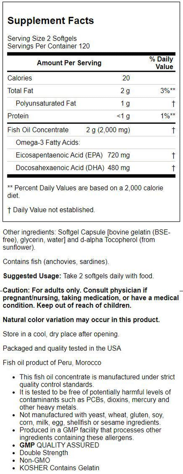 NOW Supplements, Super Omega EPA, 360 EPA / 240 DHA, Molecularly Distilled, Cardiovascular Support*, 240 Softgels