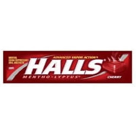 Halls Cough Drops Cherry Stick - 9 Sticks/Pack, 20 Packs/Case, 3 Pack