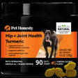 Pet Honesty Dog, Hip & Joint Health Support Tumeric Supplement W Spirulina Omega 3S and Black Pepper, Pumpkin & Coconut Flavor, 90 Count Soft Chews