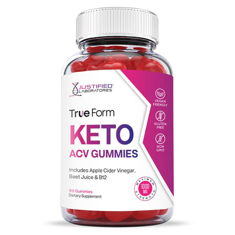 (2 Pack) True Form Keto ACV Gummies 1000MG Dietary Supplement 120 Gummys