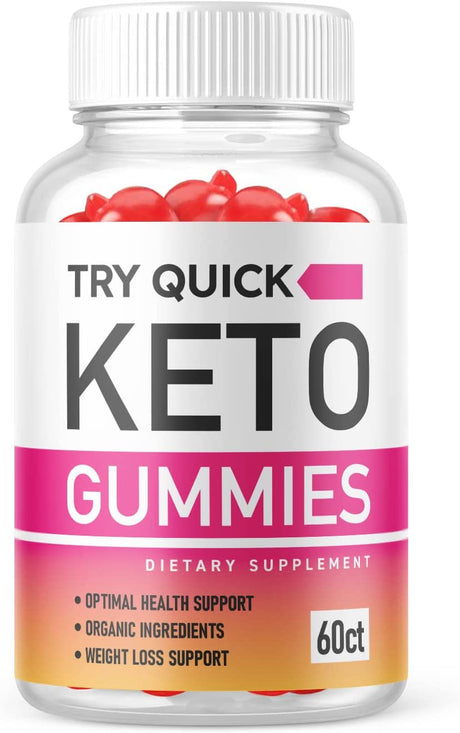 (1 Pack) Try Quick Keto ACV Gummies - Supplement for Weight Loss - Energy & Focus Boosting Dietary Supplements for Weight Management & Metabolism - Fat Burn - 60 Gummies