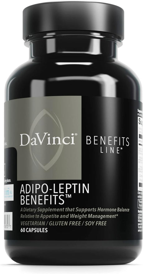 DAVINCI Labs Adipo-Leptin Benefits Dietary Supplement - Hormone Balance Support & Metabolism Support with Green Tea Extract, Green Coffee Bean Extract & More* - 60 Vegetarian Capsules (30 Servings)