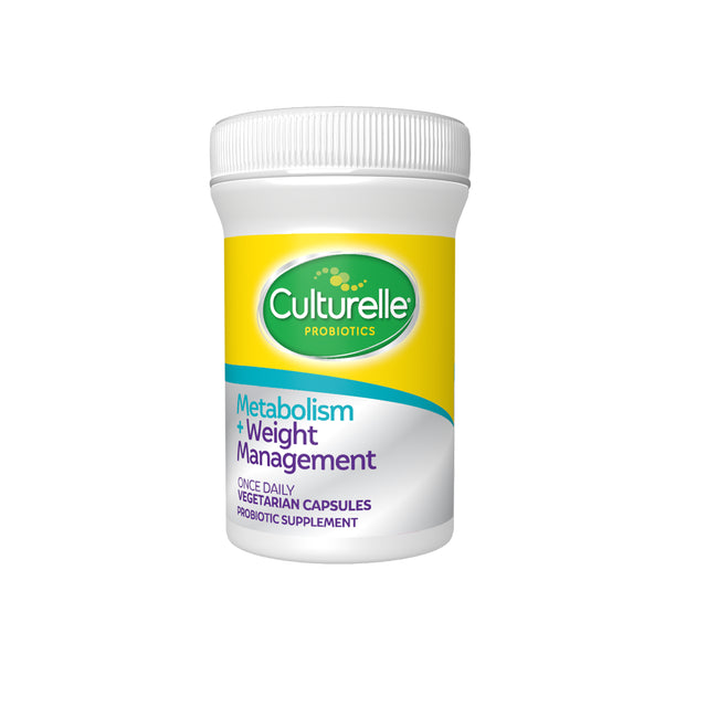 Culturelle Daily Metabolism and Weight Management Probiotic Capsules, Caffeine-Free, 30 Count