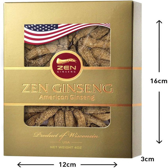 Special Deal: 2 Boxes of American Ginseng Root (4Oz/Box) Small Short round and Very Flavored Wisconsin Ginseng