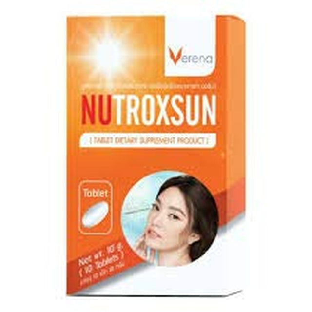 Nutroxsun Tablet, Strong Skin, Even When Exposed to Pollution or Sunlight (1 Box Contains 10 Tablets)